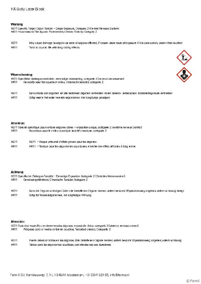 HX-Body Latex™ applicable au pinceau