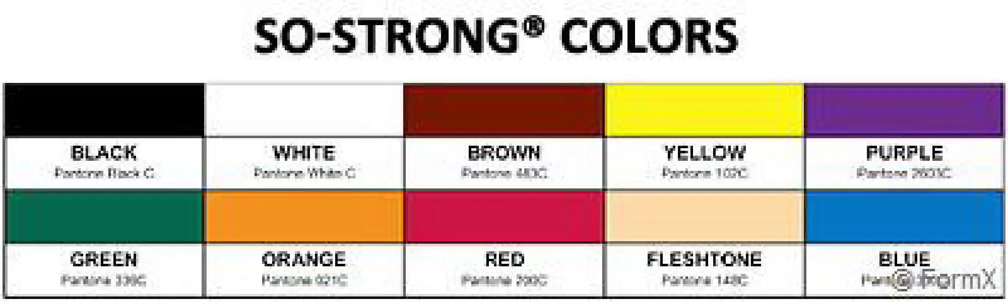 Nuancier de couleurs SO-Strong